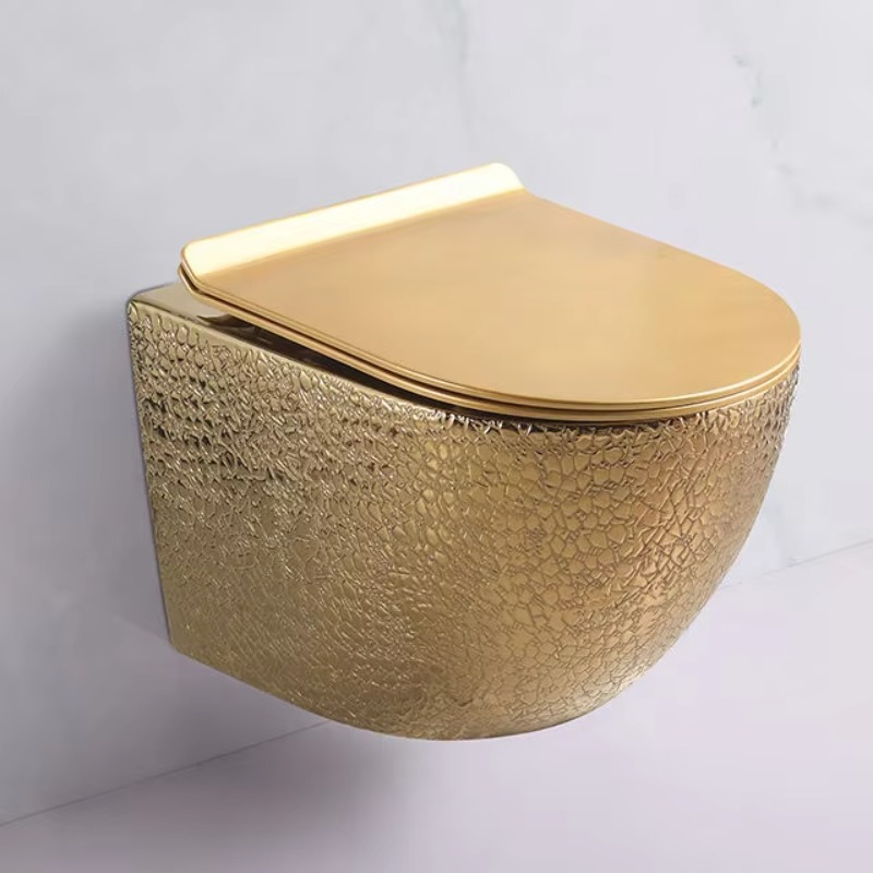 Wandhangend gouden toilet zond - P & C Home Textiles Usa recensie en prijs