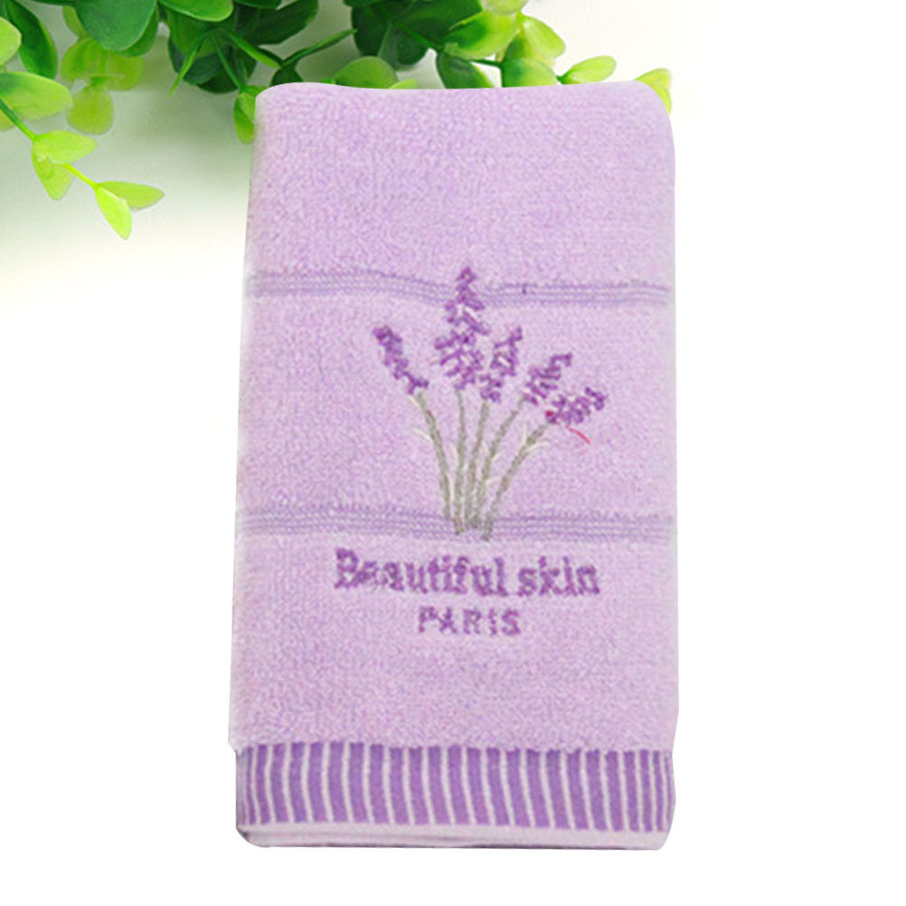 Lavendel geborduurde katoenen  - Home Textiles In Pakistan recensie en prijs